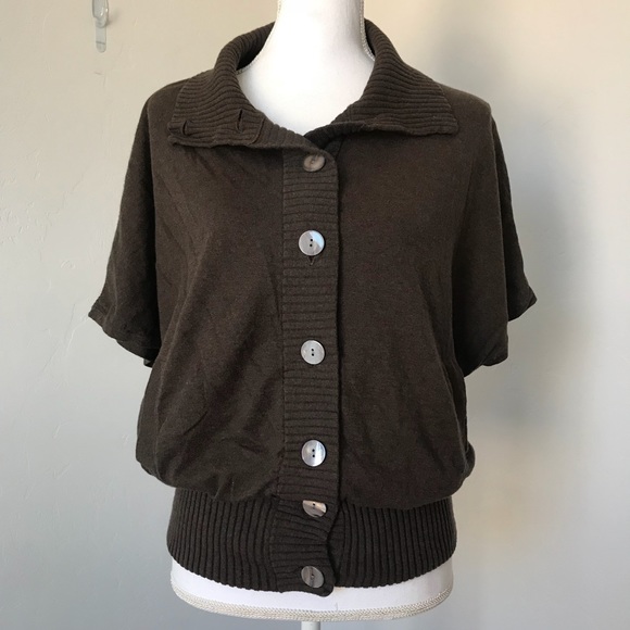 Lilla P Tops - Lilla P Brown Dolman Sleeve Cashmere Blend Top